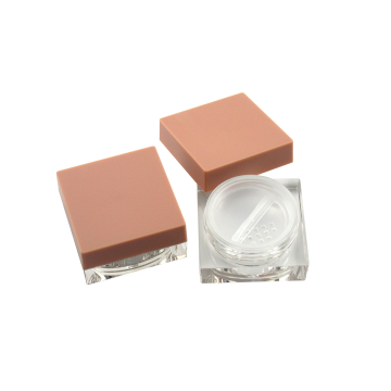 TM-ES6206 4G Square Loose Powder Case - Thick Walled Bottle with Double Layer Rotatable Sifter