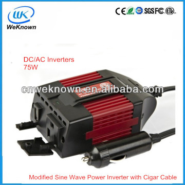 75W C ETL Us Approved Power Inverter with Cigar Cable