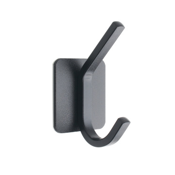 Strong Support Aluminum Towel Rack and Punch-Free Robe Hook with Self-adhesive