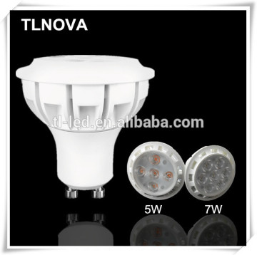 2016 NEW LED spotLight MR16/GU10/GU5.3 LED spotLight 5W 7W LED Cup Lamp CRI 80, white heat conductive plastics and Alu