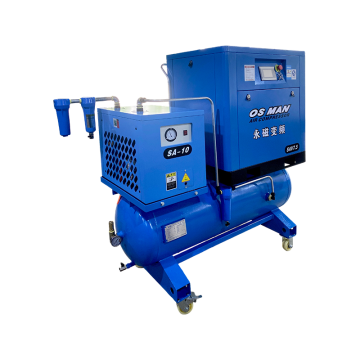 เครื่องอัดอากาศแบบแม่เหล็กถาวรแบบสวมใส่ต่ำ 10hp