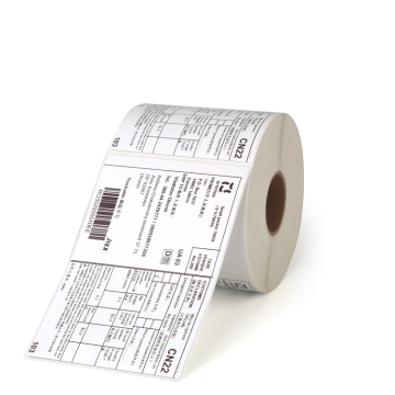 Custom coated paper self adhesive shipping label