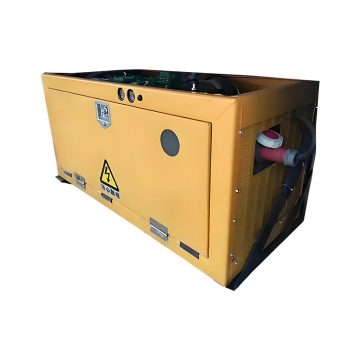 Conjunto gerador de contêiner refrigerado com capacidade de economia de combustível clipado