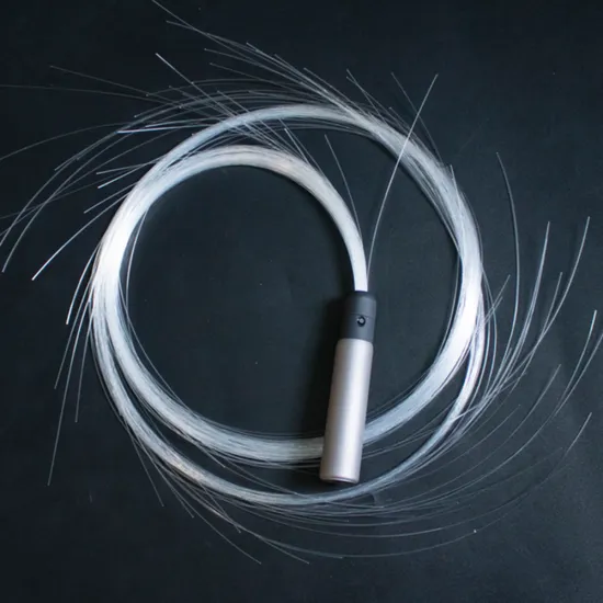 Rechargeable Optic Fiber Glow Whip for Parties and Shows