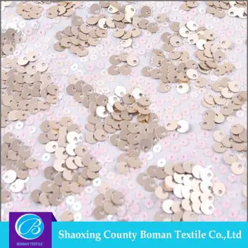 Fabric supplier 2015 new Wholesale Polyester sequin mesh fabric
