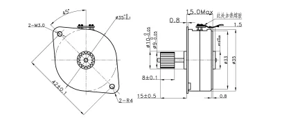 24v gear dc stepping motors for Attendance machine