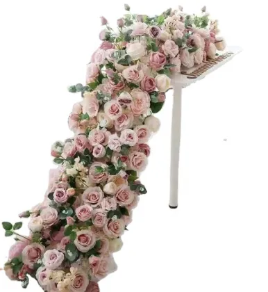 White Flower Runners and Table Runners for Weddings