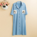 Kvinnors plus storlek Modal Long Nightdress