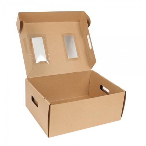 Kraft paper foldable candle packaging box