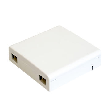 Boîte à douille à fibre optique GetEknet murale - Panneau Faceplate SC à 2 ports 86 Boîte