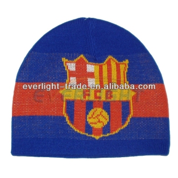 fans jacquard100% acrylic knitted winter hat