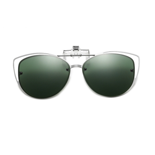 Sunglass Clip Ons Customized Polarized Cat Eye Women'S Clip On Sunglasses Supplier