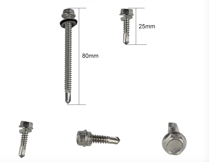 stainless steel hex head wood Screw