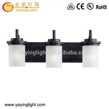 Luxury 3 Light Iron Glass Wall Lamp,Antique corridor wall lamp