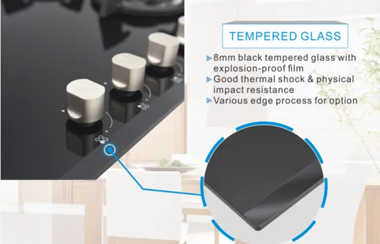 fashion design gas stove tempered glass top cover