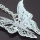 Silver Lovely Butterfly Pendant Necklace Jewelry for Women Girls Kids Pendant Chain Necklace 20+2 inch Women Jewelry