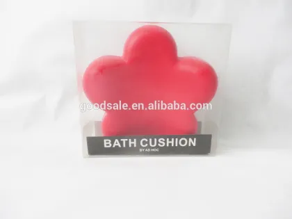 New 2016 Rad Flower Shape Fashion Bath Pillows With Suction Cup