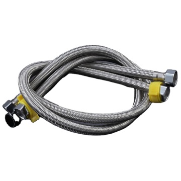 1/2 Inch 304 Stainless Steel Braided Flexible Hose for Kitchen Faucet Hot and Cold Water Double Lock Basin Faucet