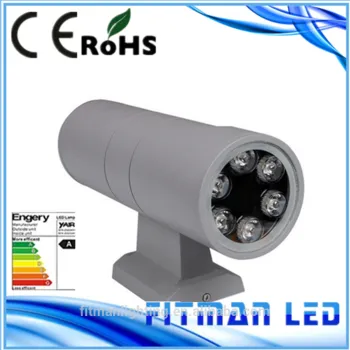 Aluminum IP65 Waterproof Outdoor 2*6W 12W up and down led wall light