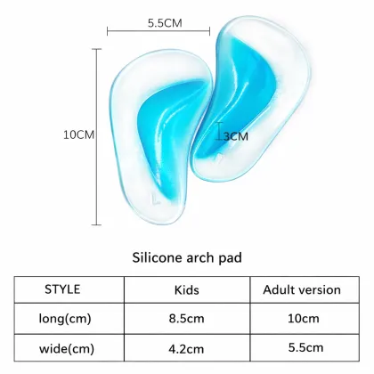 Silicone Arch Support Pad Soft Gel Arch Cushion