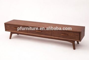 Living room furniture 3-drawer wooden long low TV stands sidebord