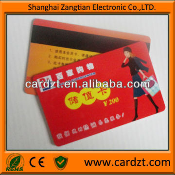 Credit size magnetic card