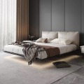 Moldura de design de cama flutuante suave