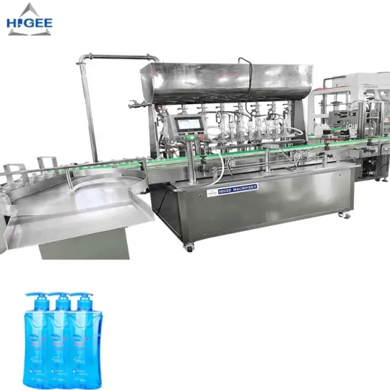200ml PET Bottle Liquid Soap Filling and Capping Machine with Sticker Labeling