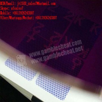 XF  new UV ink marked cards for UV contact lense