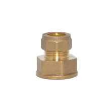 Brass compression Straight female coupling