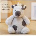 Black and white cow plush toy