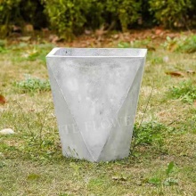 Potes de plantas de cemento de flor grandes al por mayor