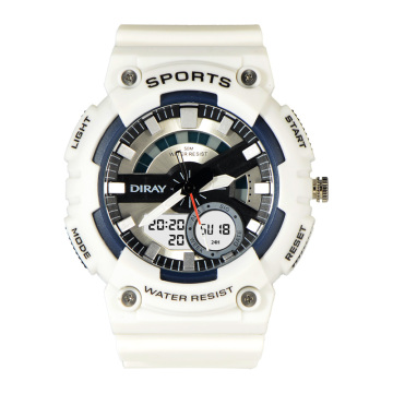 DIRAY-349AD Men's High-Quality Analog-Digital Sports Watch with Alarm and Luminous Features