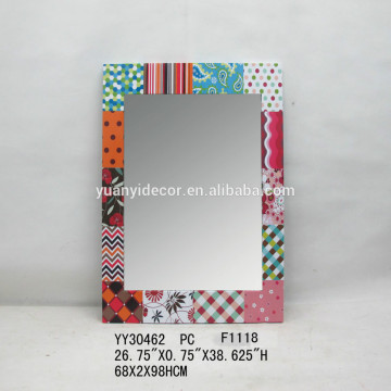modern rectangle shape metal mirror, wall mirror