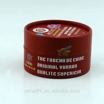 Customized round shape tea small cardboard box package