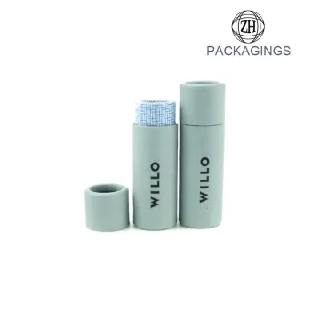 OEM white cardboard tube package for perfume