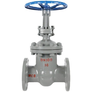 Válvula de compuerta de brida de acero fundido para sistemas de agua