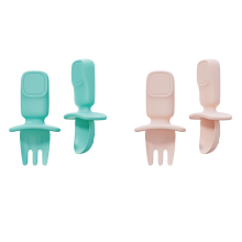 100% Silicone Silicone Silicone Handle Utensílios Baby