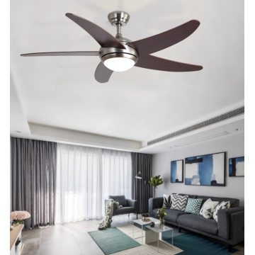 Retro ceiling fan with light for bedroom