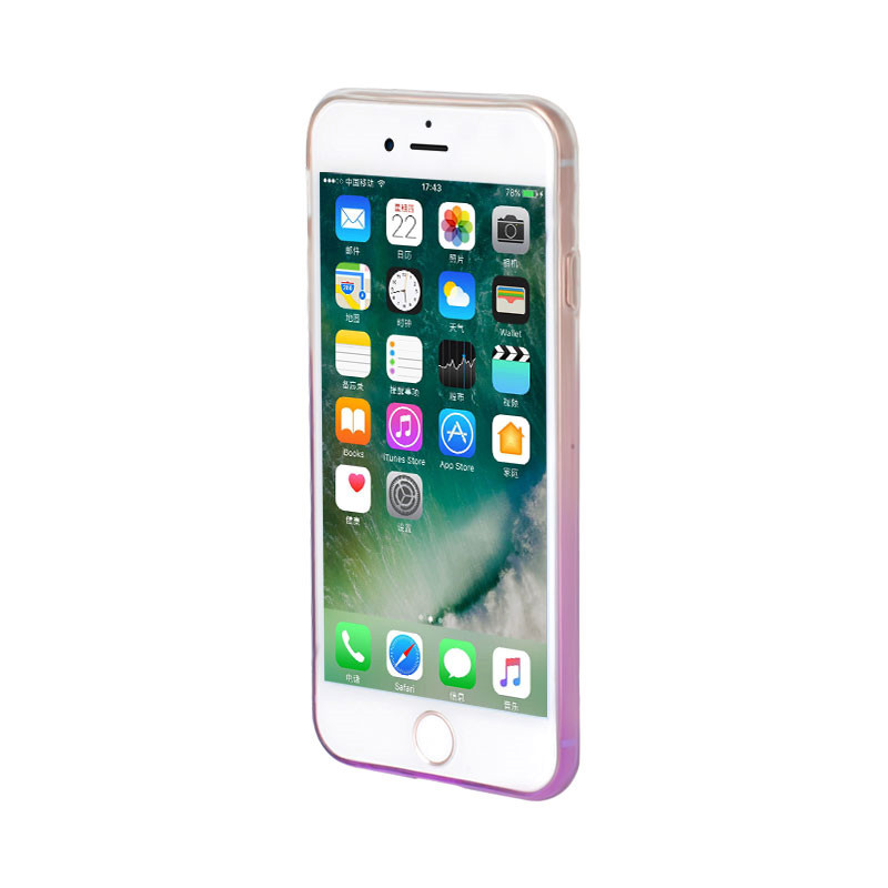 Transparent Gradient IML IPhone8 PLus Cover