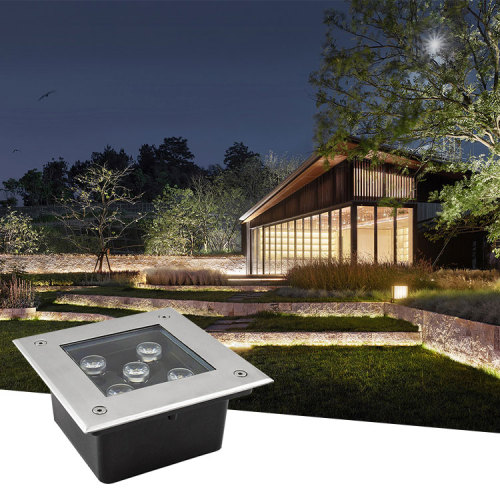 Wasserdichte IP67 quadratisch unterirdische LED -LED -Step -Uplights