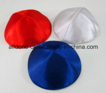 Satin Four Panels Yarmulka Kippot Jewish Skull Cap Kippah