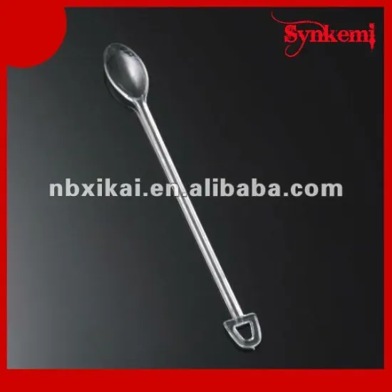Disposable mini plastic coffee spoon