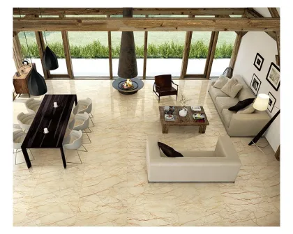 Light Yellow Marble 60x60 Sofitel Gold Floor Tiles for Home & Hotel Interiors