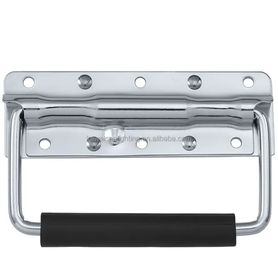 Silver Spring Loaded Drop Handle DJ Case Musical Box Pull Handles & Knobs: Flight Case Accessories with Steel Handle