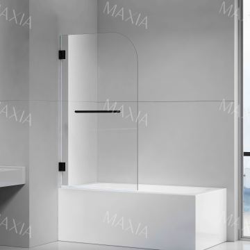 Черный экран душа в ванной комнате типа 1