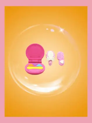 Cosmetic boxed eraser