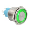 19mm 10A illuminated Metal Pushbutton Switch