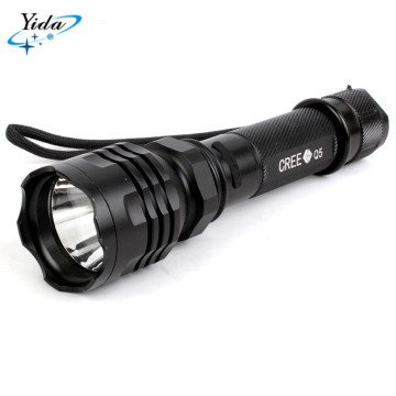C6 18650 big head aluminum high bright rechargeable Q5 flashlight