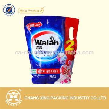 Stand Up Pouch For Laundry Detergent With Handle